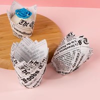 Haute température jetable tulipe Muffin tasses papier Cupcake tulipe doublure papier cupcake cuisson tasses