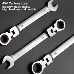 Hot Selling 10 in 1 Flex Head Ratchet <strong>Wrench</strong> Set 6-19mm <strong>Combination</strong> <strong>Wrench</strong> Spanner Tool Set Portable High Torque Ratchet <strong>Wrench</strong> - Product Image 6