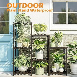 Maceta de metal de 7 niveles más vendida, estación de macetas para interiores/exteriores para balcón y jardín, precio para esquina decorativa - Product Image 5