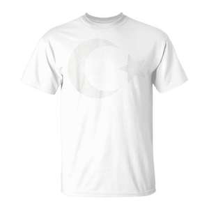 T-shirt drapeau turc pour hommes et enfants, souvenir de l'Empire ottoman, en coton blanc, vêtements décontractés - Product Image 1