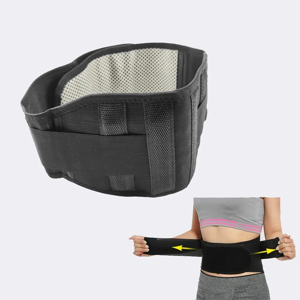 Breathable Self Heating Tourmaline Back Brace Waist Support Belt Spinal Lower Back Support Durable Post-op Recovery Waist Brace