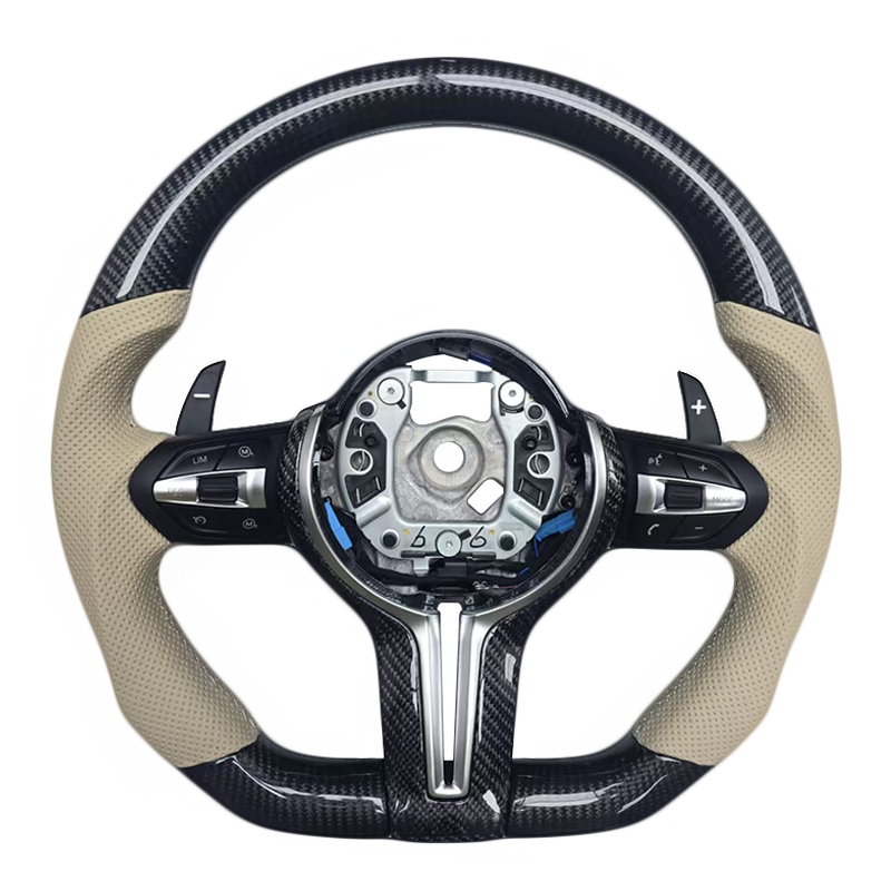 M3 F80+Cuir perforé+Fibre de carbone+Palette