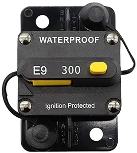300Amp Circuit Breaker 12V-48V DC 30A-300A Waterproof Switch Reset Fuse Holder Automotive Circuit Breakers