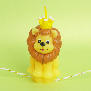 Vela Artística de las Doce Constelaciones para Fiestas, Diseño Rey León, Pequeña, Creativa, Regalo de Cumpleaños, Cera de Parafina, Amarilla, Sin Aroma, para el Hogar - Product Image 3