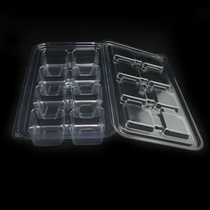 Caja para Galletas de PET Transparente de Grado Alimenticio con 8 Compartimentos y Tapa, Impresión Personalizada, Envase de Plástico para Dulces, Nueces y Pasteles - Product Image 4