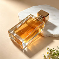 Botol Semprot Minyak Kaca Grosir Bentuk Persegi Panjang 30ml 50ml Botol Parfum Berkualitas Tinggi dengan Logo Custom