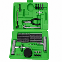 Kit de réparation de pneus (86 pièces) - Kit de réparation de pneus robuste professionnel 86 pièces pour crevaisons et pneus à plat. Réparation de pneus sans chambre à air