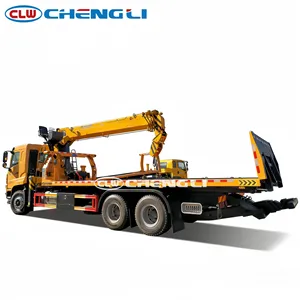 Camion de dépannage lourd HOWO 6X4 de 17,5 m à flèche télescopique à 5 sections, capacité de levage de 25 tonnes - Product Image 2