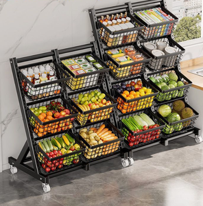 Giá để hàng đa tầng bền chắc, chất liệu sắt thép, kệ siêu thị dành cho cửa hàng tiện lợi, trưng bày đồ uống & thực phẩm - Product Image 5