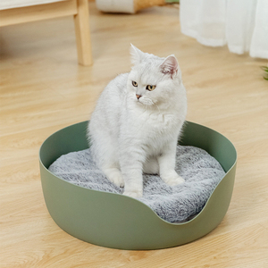 Multi-function Pet Round Bed Cat Toy Cat Scratch Corrugated Board and Warm Soft Cushion - Product Image 4