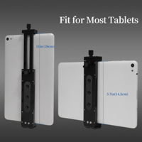 Support universel pour tablette et téléphone portable en alliage d'aluminium entièrement usiné CNC, idéal pour la photographie, le streaming en direct et les selfies Bluetooth