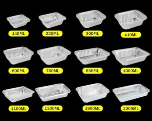 CA50カスタマイズ可能600ml使い捨てアルミホイルフードウォーマーボックス食品グレード持ち帰り用20オンス食品パッケージ容器