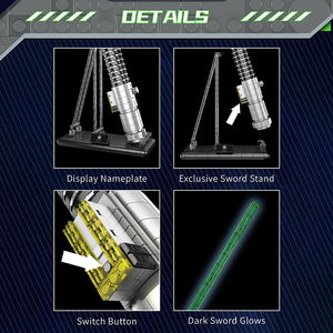 Moule King 10140 Luke Anakin <span class=keywords><strong>sabre</strong></span> <span class=keywords><strong>laser</strong></span> Space <span class=keywords><strong>Wars</strong></span> MOC assembler modèle briques créatives enfants ensemble de blocs de construction éducatifs jouet - Product Image 5