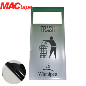 Étiquettes rectangulaires transparentes en PET MACtape avec languette de suspension pour impression numérique, idéales pour le commerce et les emballages. - Product Image 3