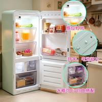 Nouvel ensemble de jouets en plastique 2026, très populaire : Réfrigérateur lumineux, cuisine miniature, aliments, sac surprise, mini table à manger, petits articles unisexes