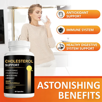 Capsules d'Coenzyme Q10, de Stérols Végétaux d'Ail et de Bêta-Glucanes OEM – 60 Comprimés pour la Santé Cardiaque des Adultes et le Soutien Antioxydant