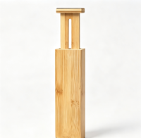 Diviseurs de tiroirs en bambou réglables, lot de 6 organisateurs de tiroirs extensibles pour la cuisine, les vêtements et le bureau, s'adaptent aux intérieurs de tiroirs