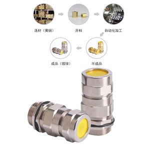 Presse-étoupe blindé anti-explosion en acier inoxydable <span class=keywords><strong>Millet</strong></span> White IP68 à double étanchéité certifié ISO9001 Exd IIC Gb/Exe - Product Image 5