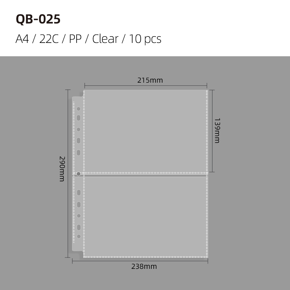 A4 - 2 pockets - 10 sheets / pack