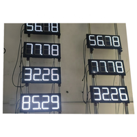 Segnaletica digitale a LED impermeabile e display display del prezzo del gas per distributore di benzina con telecomando
