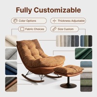 Fauteuil de salon en cuir véritable avec cadre de soutien incurvé renforcé, forte capacité de charge, stable, pour la maison ou le bureau