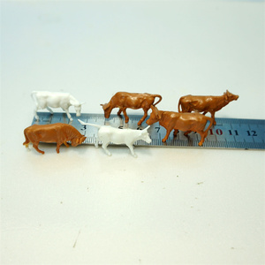Plastic White Color Animal <strong>Modeling</strong> Cows for Architecture Model Farm Train Railways <strong>Layout</strong> - Product Image 1