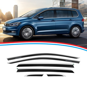 Déflecteurs de fenêtre de voiture <span class=keywords><strong>pare</strong></span>-pluie <span class=keywords><strong>pare</strong></span>-vent <span class=keywords><strong>pare</strong></span>-pluie porte <span class=keywords><strong>pare</strong></span>-<span class=keywords><strong>soleil</strong></span> pour camions chrome fenêtre visière pour Volkswagen <span class=keywords><strong>TOURAN</strong></span> - Product Image 2