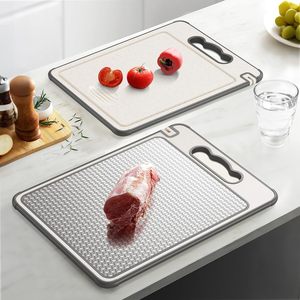Planche à découper en plastique durable résistante aux rayures double face SS304, compatible lave-vaisselle, ustensile de cuisine en acier inoxydable - Product Image 2