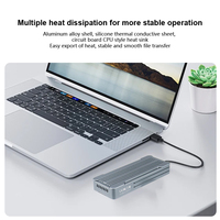 علبة SSD من ITGZ بسرعة 40 جيجابت في الثانية مع شريحة مزدوجة JHL7440 RTL9210 وإضاءة RGB من الألومنيوم مع كابل TB4