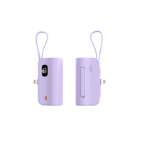 Mini Power Bank de Poche, Compact, d'Urgence, avec Double Prise, Power Bank Mobile