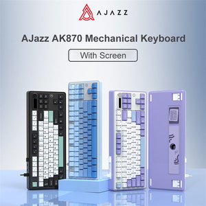 Ajazz AK870 <span class=keywords><strong>TKL</strong></span> 87 مفتاح مبادلة ساخنة طوقا الألعاب BT السلكية RGB G لوحة مفاتيح ميكانيكية لاسلكية مع شاشة - Product Image 6