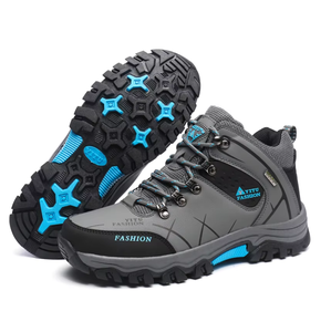 <span class=keywords><strong>Chaussures</strong></span> <span class=keywords><strong>de</strong></span> randonnée imperméables pour hommes, style haut <span class=keywords><strong>de</strong></span> gamme, doublure en peluche, chaudes, pour le voyage et la course à pied, forme ronde - Product Image 1