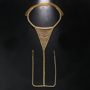 Sexy Simple Rhinestone Silver Chain Thong Jewelry Crystal Bikini <strong>Underwear</strong> <strong>Waist</strong> Chain for Nightclub Party Pearl Diamond Tassel - Product Image 4