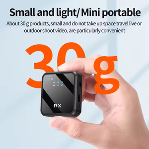 Micro không dây 3 trong 1, micro cài áo, thu âm video điện thoại di động, phỏng vấn, phát sóng, micro cài áo không dây - Product Image 4