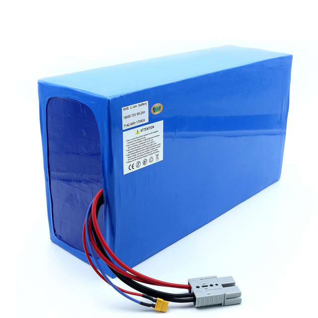High Power Li Ion 72v 100ah 3000w Lithium Battery With 21700 4800mah Cells