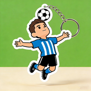 Porte-clés sportif en acrylique avec impression UV, modèle Yakelike YKL, souvenirs de football de Cristiano <span class=keywords><strong>Ronaldo</strong></span>, <span class=keywords><strong>Haaland</strong></span> et Neymar, fabriqué en Chine - Product Image 4