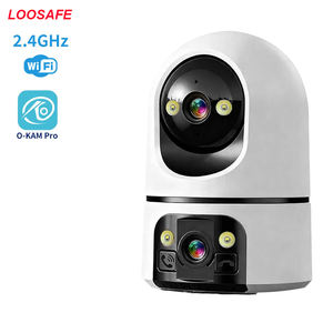 LOOSAFE 2K Caméra <span class=keywords><strong>de</strong></span> <span class=keywords><strong>surveillance</strong></span> vidéo <span class=keywords><strong>sans</strong></span> <span class=keywords><strong>fil</strong></span> <span class=keywords><strong>pas</strong></span> chère pour bébé, caméra Wifi à double objectif, <span class=keywords><strong>surveillance</strong></span> intérieure à domicile, suivi automatique, caméra vidéo - Product Image 1