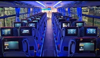 Moniteur d'assise de bus Android 4G avec écran tactile LCD IPS, GPS, Android Auto, TV, USB/WiFi/carte SD, stockage intégré