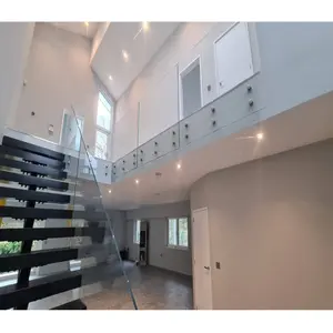 现代木制楼梯浮动直梯定制室内楼梯设计