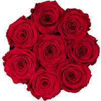 Cadeau pour la fête des mères et les anniversaires, pour les centres de table de mariage, décorations de table, boîte de roses éternelles préservées