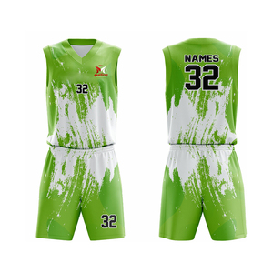 Uniforme de basketball sur mesure à manches courtes de haute qualité, meilleur fournisseur, uniforme de basketball sans manches unisexe en vente en ligne - Product Image 2