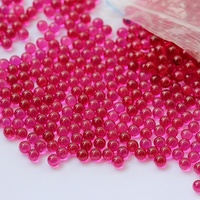 1,5 mm 1,8 mm 2 mm 5 #   Boule de rubis synthétique en corindon rouge
