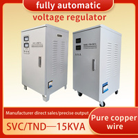Stabilisateur de tension servo TND-15kVA monophasé 15kVA AC en cuivre, entrée 140-280V, sortie 220V SVC