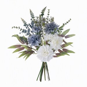 CallaFloral Bouquet de dahlias artificiels de style nordique, fleurs mélangées, résistant aux intempéries, décoration d'intérieur, ornement de salon - Product Image 5