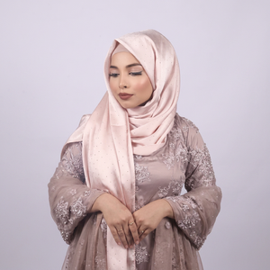 Premium Square Scarf Solid Color Breathable Long Satin Plain Hijab <b>Head</b> <b>Wrap</b> Spring Summer OEM ODM Textile Manufacturer - Product Image 1