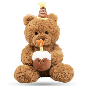 ตุ๊กตาหมีของขวัญวันเกิด ของขวัญโอกาสพิเศษ ตุ๊กตาสัตว์นุ่มนิ่ม ของสะสม น่ารัก 30 ซม. ตุ๊กตาหมีนุ่มมาก น่ากอด - Product Image 1