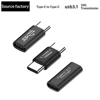 Typ-C Stecker-Buchse-Adapter Dual-Buchse Hub USB 3.1 Gen 2 Hochgeschwindigkeits-Signalwandler für Laptop PC Notebook Desktop Tablet