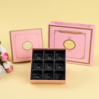 Vente directe d'usine chocolat puce cookie écrou couvercle en carton et emballage de base boîte-cadeau avec insert diviseur