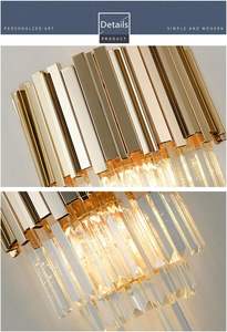 Modern New Style Stainless Steel Crystal Gold LED <b>Wall</b> Lamp Interior Home Hotel Villa Decoration <b>Wall</b> <b>Sconce</b> - Product Image 6