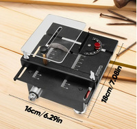 Mini scie de table compacte pour le travail du bois, modèle transfrontalier, en alliage d'aluminium, 2 pouces, 24V, garantie 1 an, petite machine de bureau DIY